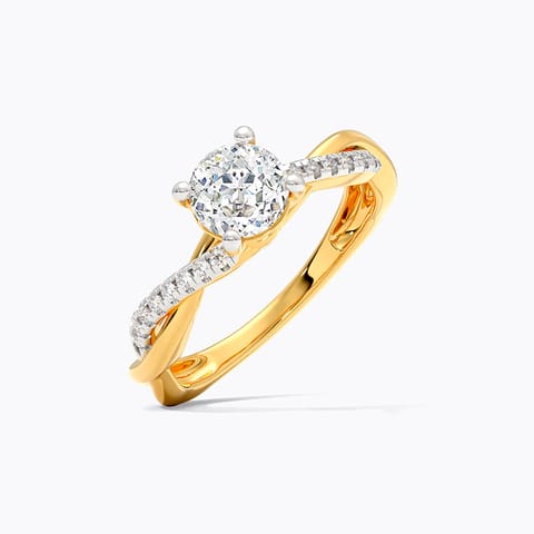 Classic Twist 73 Cuts Solitaire Ring Classic Twist 73 Cuts Solitaire Ring