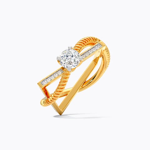 Infinity Weave 73 Cuts Solitaire Ring Infinity Weave 73 Cuts Solitaire Ring
