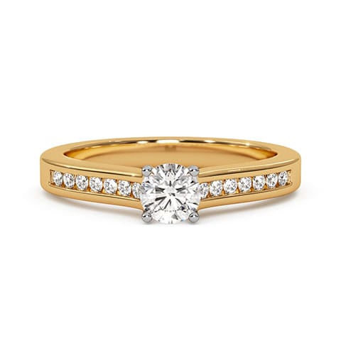 Starlight Channel Solitaire Ring Starlight Channel Solitaire Ring