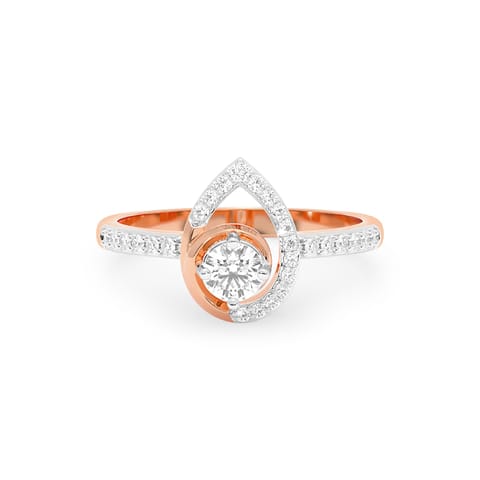 Alluring Pear Solitaire Ring