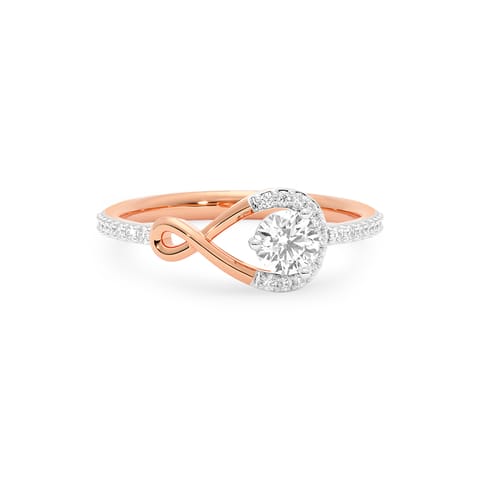 Infinity Solitaire Ring