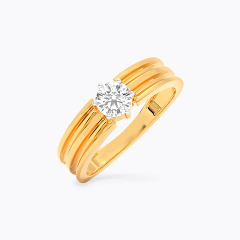 Quantum Solitaire Ring for Men