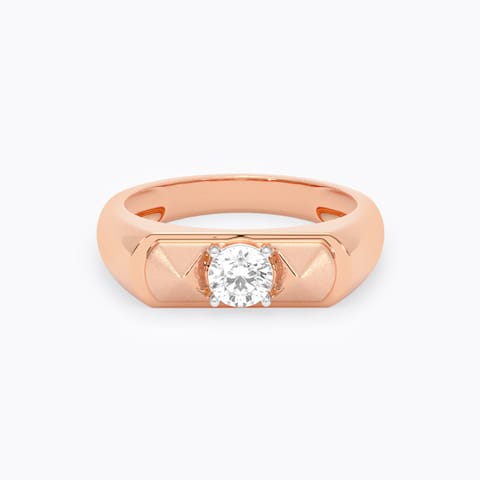 Avalanche Solitaire Ring for Men