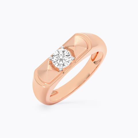 Avalanche Solitaire Ring for Men