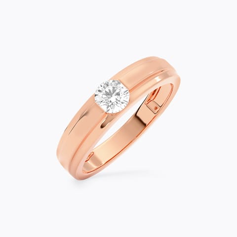 Titan's Mark Solitaire Ring for Men