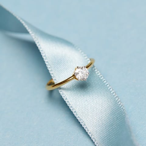 Gracious Round Solitaire Ring