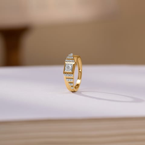 Edgy Angles Solitaire Ring for Men Edgy Angles Solitaire Ring for Men
