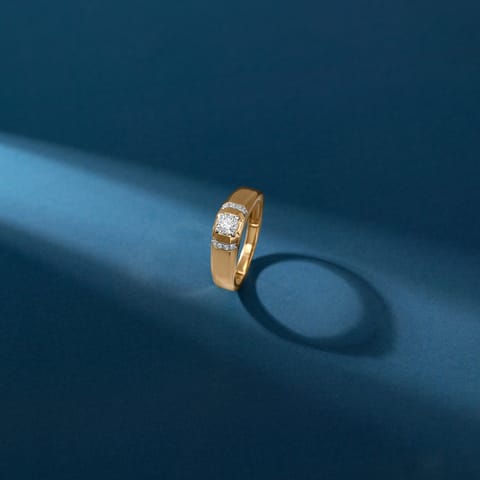 Bracket Solitaire Ring for Men Bracket Solitaire Ring for Men