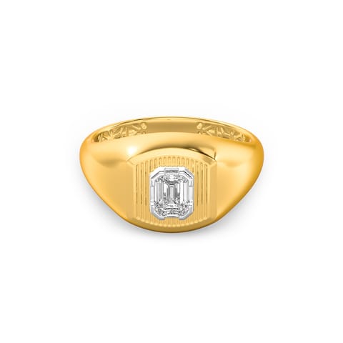 The Crest Solitaire Ring for Men The Crest Solitaire Ring for Men