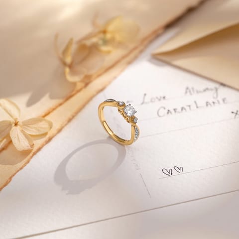 Meandering Solitaire Ring Meandering Solitaire Ring