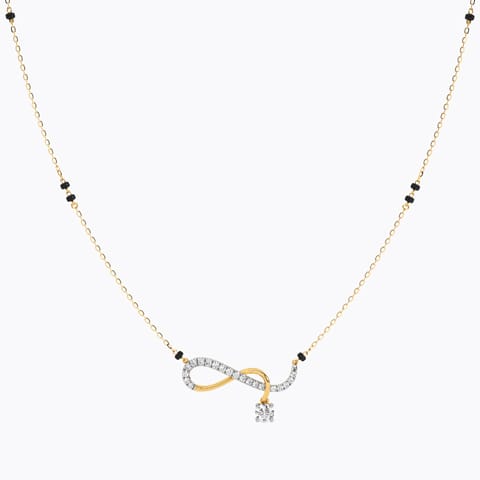 Twisted Infinity Solitaire Mangalsutra