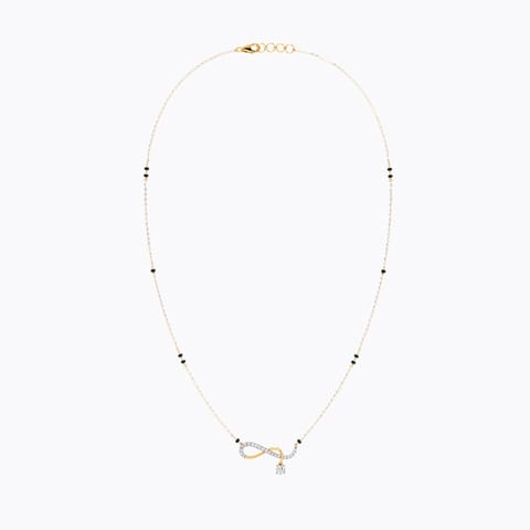 Twisted Infinity Solitaire Mangalsutra