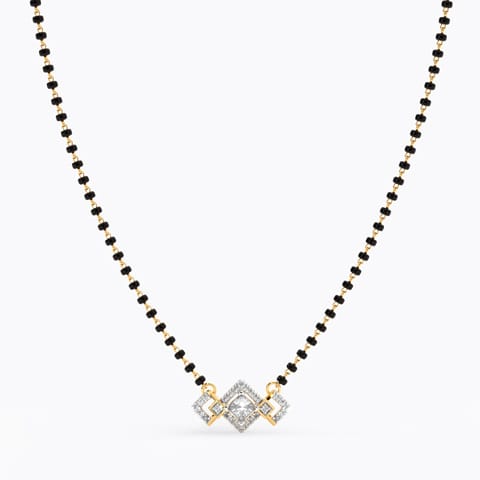 Timeless Square Solitaire Mangalsutra Timeless Square Solitaire Mangalsutra