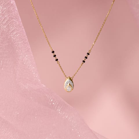 Pear Drop Solitaire Mangalsutra