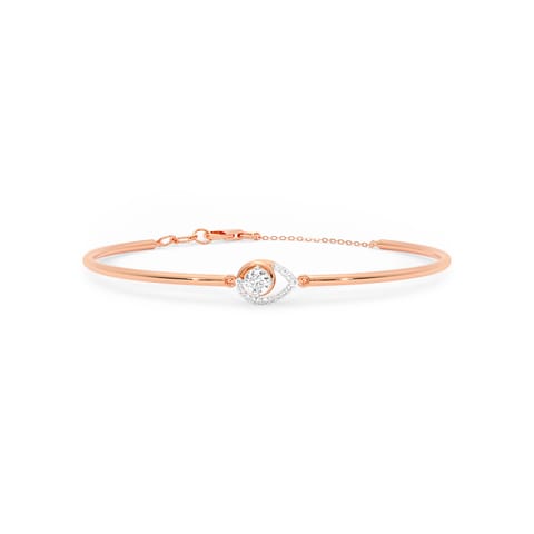 Classic Pear Solitaire Bracelet