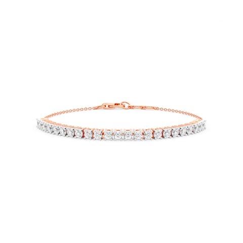 Shimmer Line Solitaire Bracelet