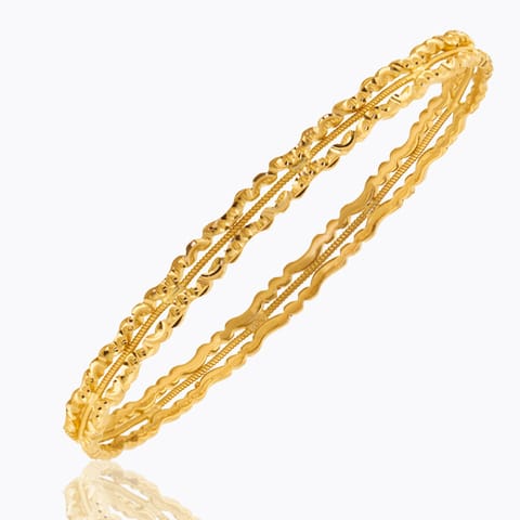 Binu Textured Gold Bangle
