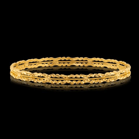 Binu Textured Gold Bangle