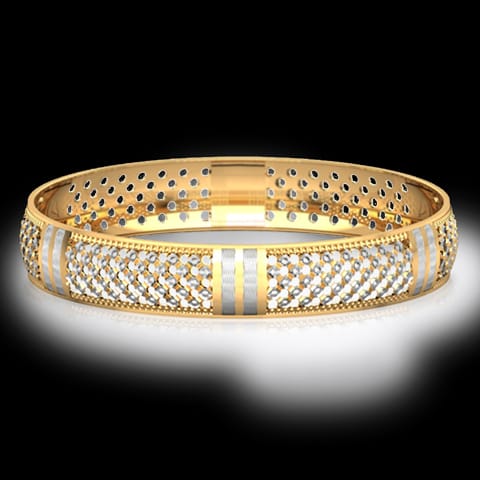 Sequence Gold Bangle