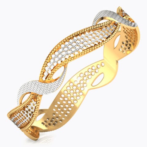 Twine Gold Bangle