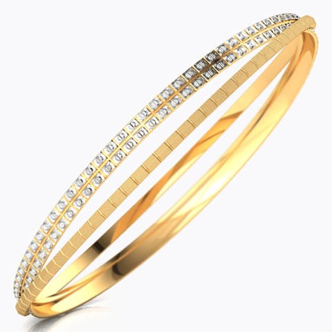 Crossover Texture Gold Bangle Crossover Texture Gold Bangle