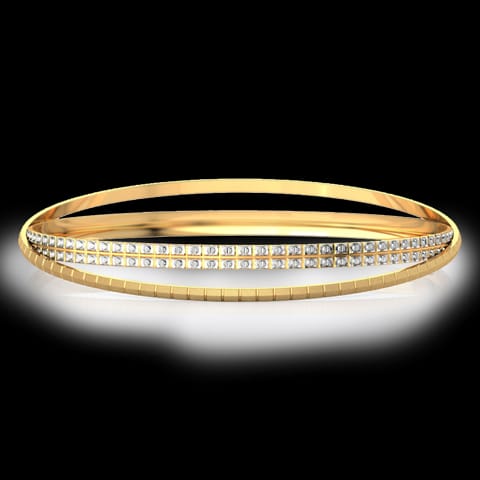 Crossover Texture Gold Bangle Crossover Texture Gold Bangle