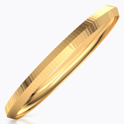 Edgy Stripes Gold Bangle Edgy Stripes Gold Bangle