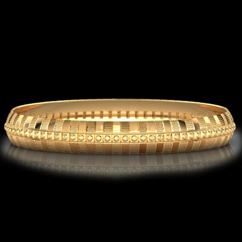 Waver Texture Gold Bangle