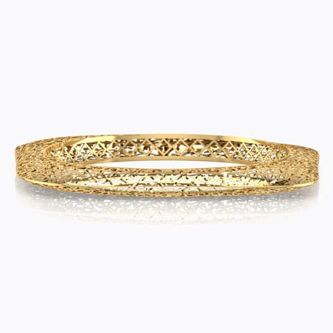 Nyssa Cutwork Gold Bangle Nyssa Cutwork Gold Bangle