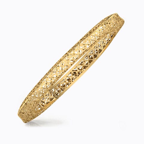Nyssa Cutwork Gold Bangle Nyssa Cutwork Gold Bangle