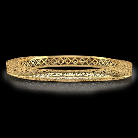 Nyssa Cutwork Gold Bangle Nyssa Cutwork Gold Bangle