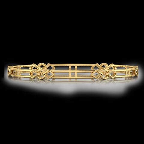 Demi Entwined Gold Bangle