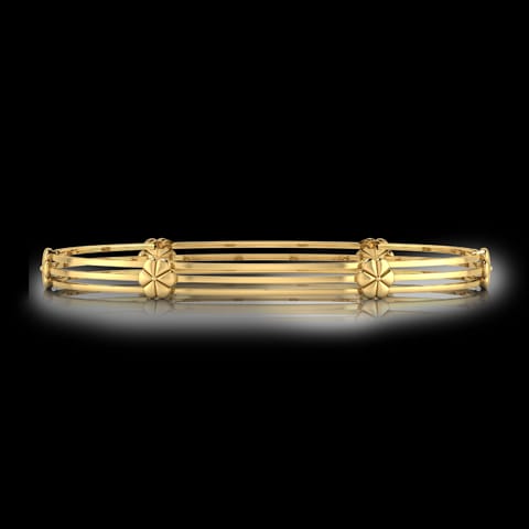 Freya Floral Gold Bangle