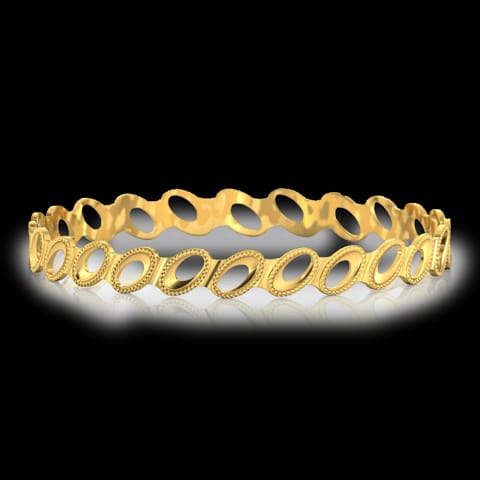 Ovate Cutout Gold Bangle Ovate Cutout Gold Bangle
