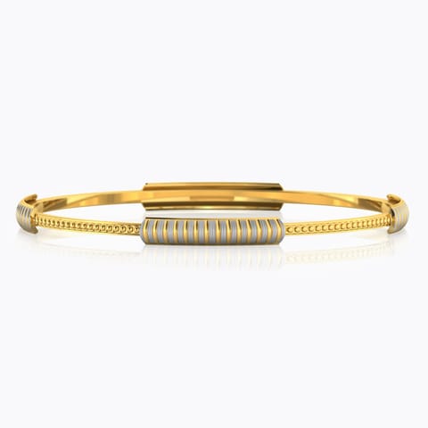 Linear Groove Gold Bangle