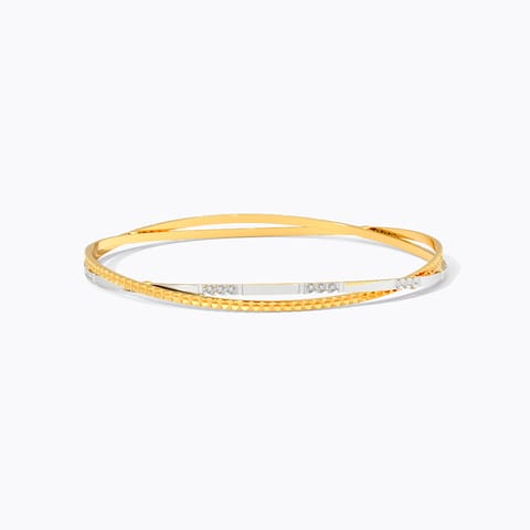 Golden Stack Gold Bangle