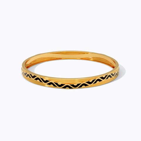 Black Trail Gold Bangle