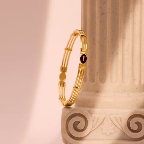 Trinity Lines Gold Bangle