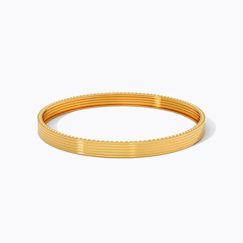 Ripple Gleam Gold Bangle