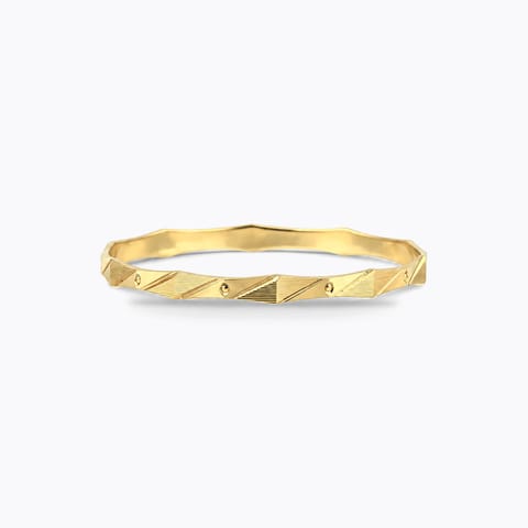 Edgy Gleam Gold Bangle Edgy Gleam Gold Bangle