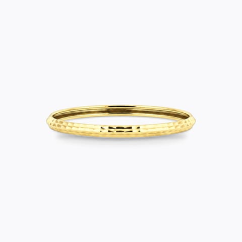 Crest Embossed Gold Mens Kada