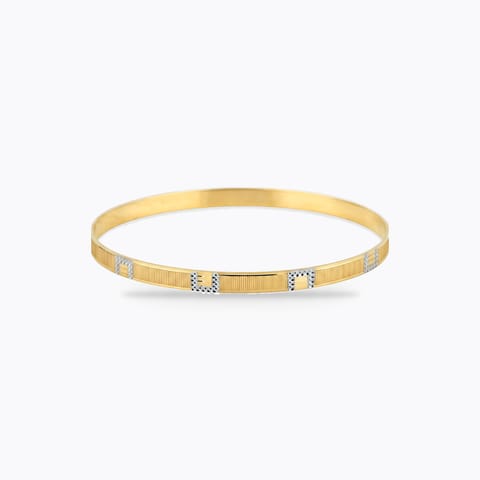Shiny Line Gold Bangle