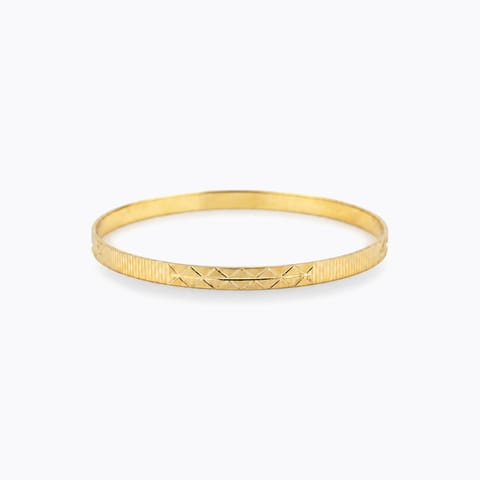 Slim Texture Gold Bangle