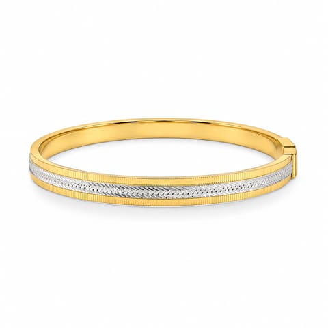 Dual Crest Gold Bangle