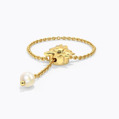 Blooming Pearl Flexi Ring
