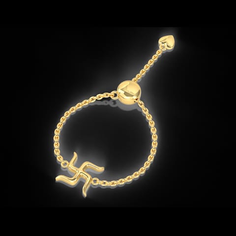 Swastik Gold Flexi Ring Swastik Gold Flexi Ring