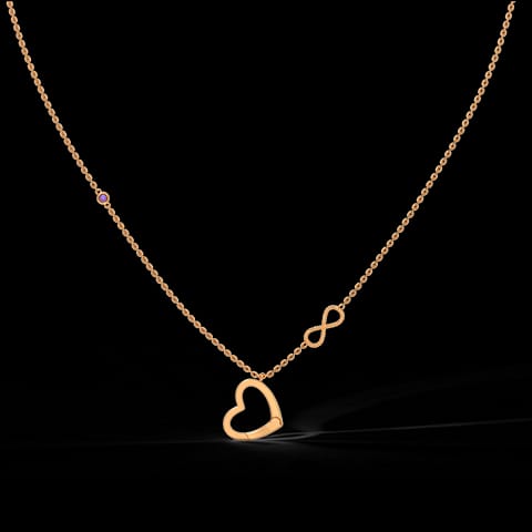 Amore Gemstone Charm Holder Necklace Amore Gemstone Charm Holder Necklace