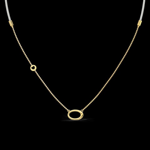 Gleam Charm Holder Gold Necklace