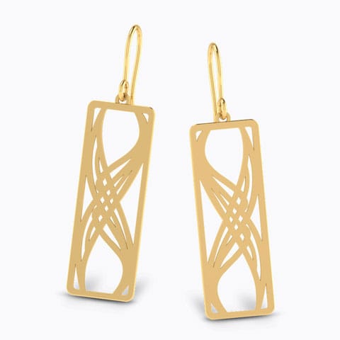Rectangular Drop Earrings