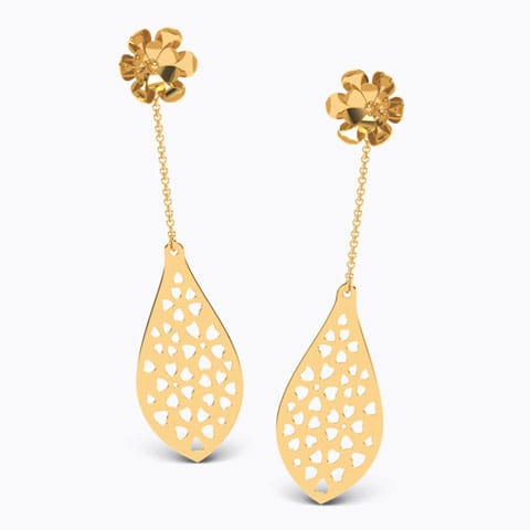 Floral Droplet Lace Earrings Floral Droplet Lace Earrings